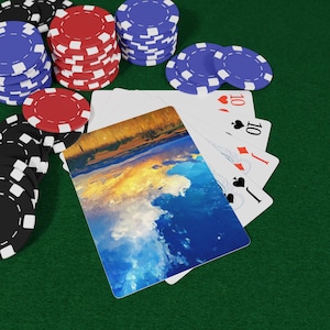 Set di carte da gioco Big Sky Country Poker, regalo unico per gli amanti delle carte, essenziale per la serata di gioco, decorazione artistica, stile vintage, serata di gioco