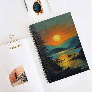 Alaskan Midnight Spiral Notebook - Perfect for Journaling, Gift for Nature Lovers, School Supplies, Art Inspiration, Travel Diary