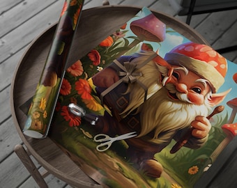 Gnome Life-cadeaupapier: ideaal voor verjaardagen, feestdagen, creatieve cadeaus, feestdecor, leuke feesten, kerstcadeaupapier