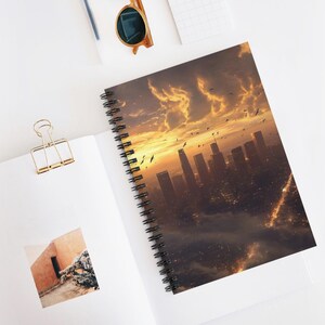 City of Angels Spiral Notebook - Ruled Line, Travel Journal, Los Angeles Diary, Urban Exploration Gift Idea, Adventure Planner, Skyline Art