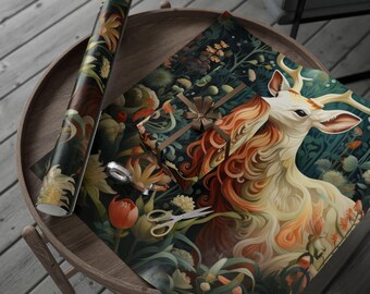 Flourishing Fauna Wrapping Papers - Nature-Inspired Gift Wrap, Eco-Friendly, Boho Decor, Holiday Essentials, Perfect for All Occasions