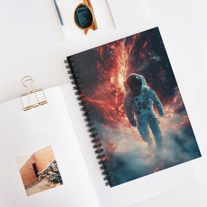 Space Explained Spiral Notebook - Ruled Line, Space-Themed Journal, Astronaut Notebook, Gift for Space Lovers, Galaxy Stationery