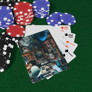 Jeu de cartes folie pour appareil photo - jeu de cartes sur le thème de la photographie, cartes d'art fantaisistes pour appareil photo, ensemble de poker amusant pour les amateurs de photos, cadeau pour photographes