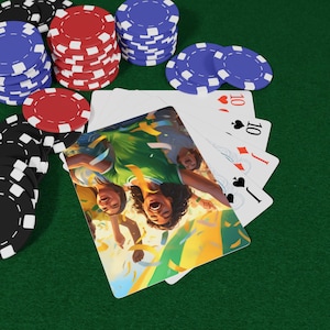 ブラジルセレブレーションズ トランプセット - 楽しいゲームナイトの必需品、カード愛好家、カジノナイト、家族の集まり、ポーカーを楽しむためのユニークなギフト