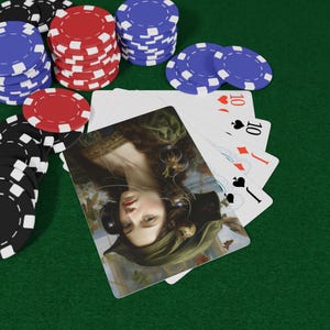 Renaissance Artistry Poker Spielkarten | Künstlerisches Kartenset, Einzigartige Geschenke für Gamer, Kartenspielzubehör, Spielkarten im Vintage-Stil