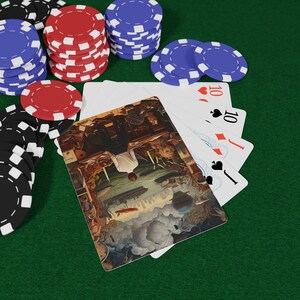 Conjunto de cartas de pôquer "Imagens que valem mais que mil palavras", presente exclusivo para jogadores, cartas colecionáveis, decoração para casa, jogos de cartas, noite de pôquer
