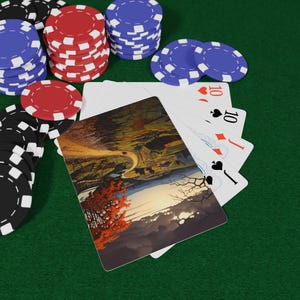 Juego de cartas de póker de Arkansas, perfecto para una noche de juegos, regalo para jugadores de cartas, decoración única para el hogar, juego de cartas coleccionables, naipes