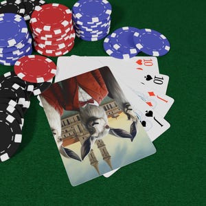 Italienisches Tierpoker-Spielkartenset, einzigartiges Kartenspiel für die Spielenacht, lustiges Geschenk für Gamer, Pik-Ass, Freude für Kartenliebhaber
