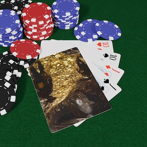Naipes de la Fiebre del Oro: Auge Minero Histórico, Expansión Occidental y Búsqueda del Tesoro, Baraja Americana, Noche de Póker, Noche de Juegos, Juegos de Cartas