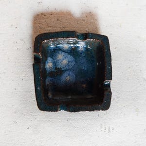 Handmade Green Crystalline Glaze Ashtray