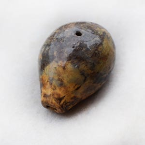 Three -Tone Ceramic Whistle – Handmade in Earthy Colors