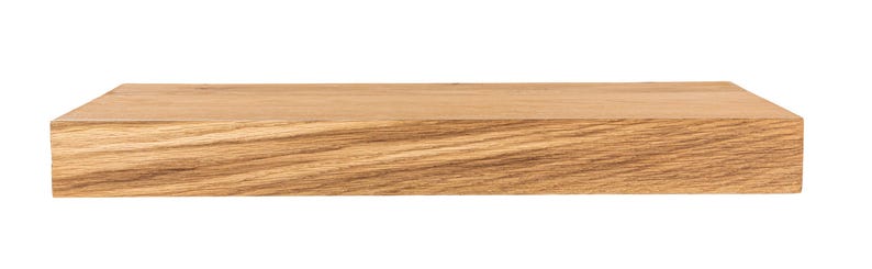 Puede incluir: Una estanter&iacute;a rectangular de madera marr&oacute;n claro con vetas visibles. La estanter&iacute;a es un bloque s&oacute;lido de madera, con una superficie lisa y plana. Los bordes son limpios y cuadrados, y la estanter&iacute;a est&aacute; sobre un fondo blanco.