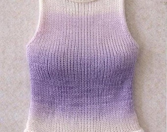 Tracery Vest (hand Knitted) - Etsy