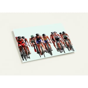 Cycle Race Greeting Cards - Personalized Pack of 10 – Perfect for Any Occasion