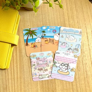 Mini Summer Savings Challenge Cards, Pastel Beach Theme, Cash Envelope Inserts