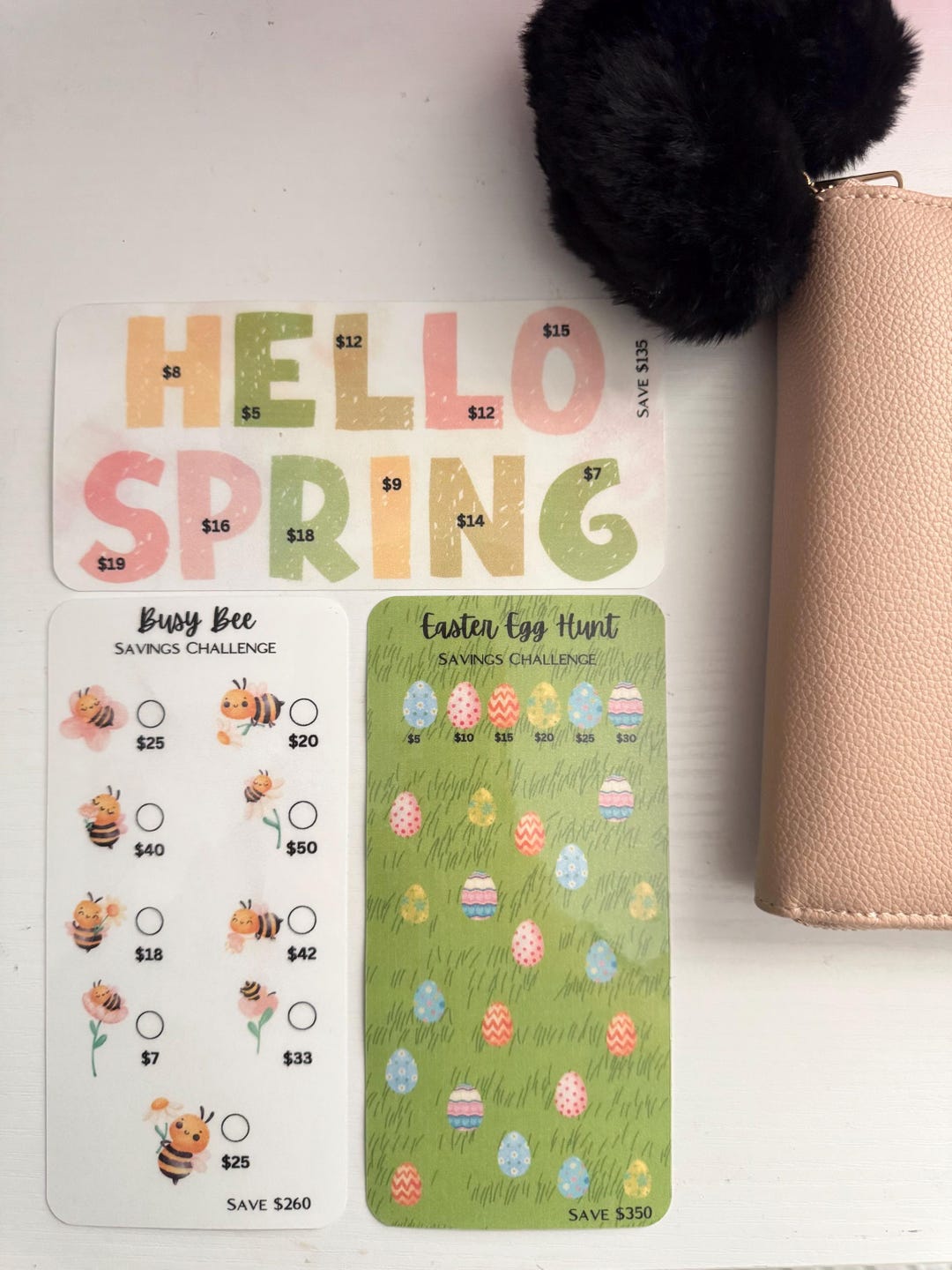 Spring Can Tracker Spring Savings Challenge Tracker Insert: Laminated A6 Cash Envelope - Etsy