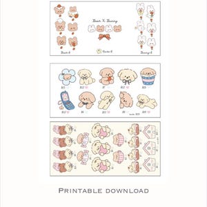 Set med 3 björnsparutmaningar (digital PDF)