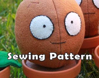 PDF DOWNLOAD Sewing Pattern Wallnut Shell in a Clay Pot
