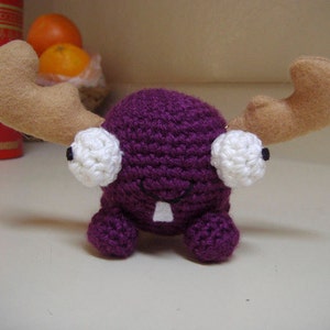 PDF DOWNLOAD Crochet Pattern Mini Moose Amigurumi image 2