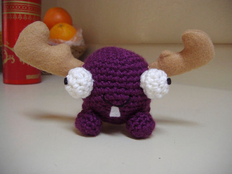 PDF DOWNLOAD Crochet Pattern Mini Moose Amigurumi image 2