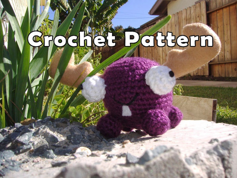 PDF DOWNLOAD Crochet Pattern Mini Moose Amigurumi image 1