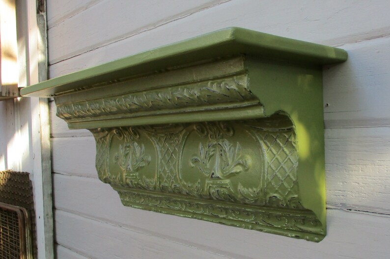 Tin Ceiling Wall Shelf Antique Architectural Salvage Etsy