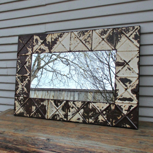 Primitive Mirror Etsy