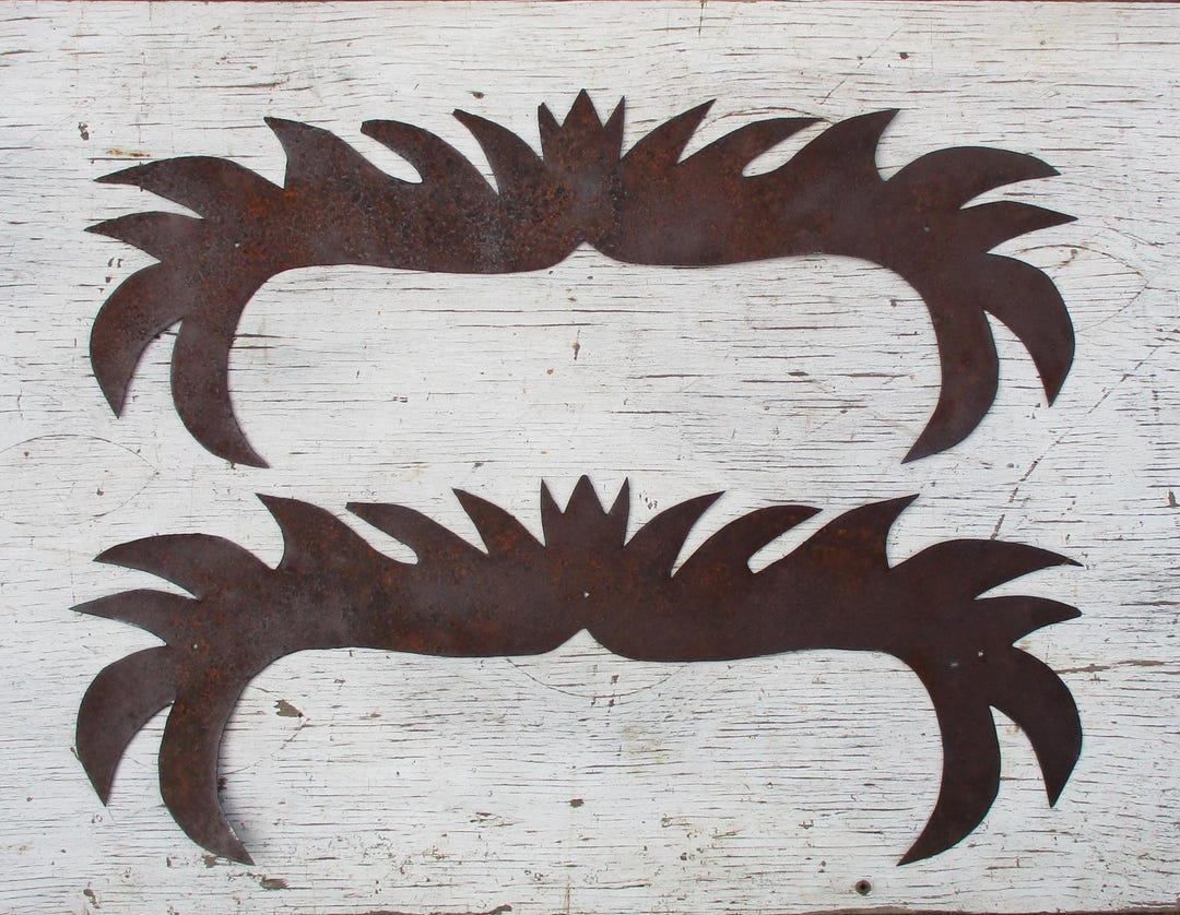 Rusty Metal Salvage, All 7, Metal Scroll Cutouts, Door Wall Patio ...