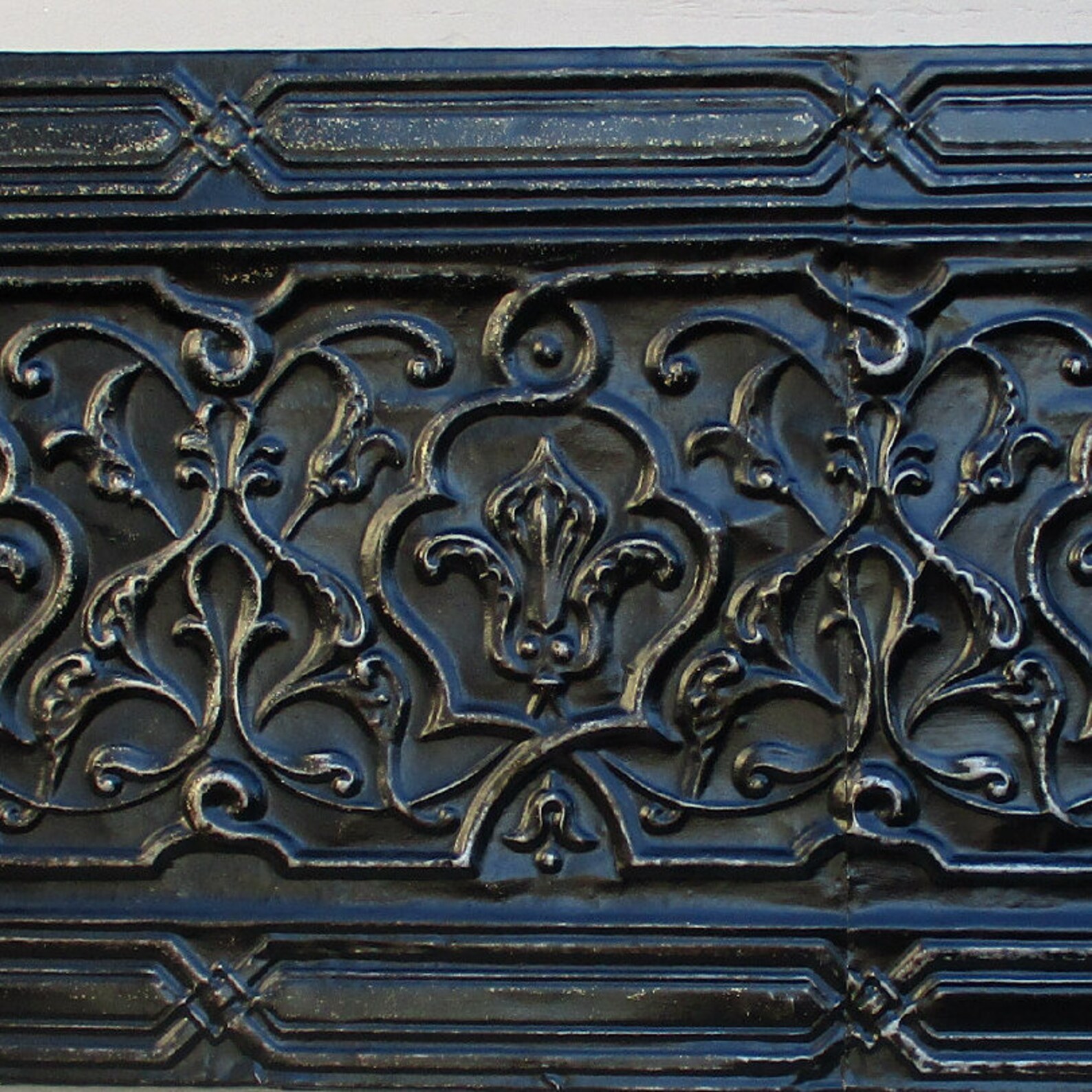 Tin Ceiling Tile Wall Art Framed & Ready to Hang. Vintage Etsy