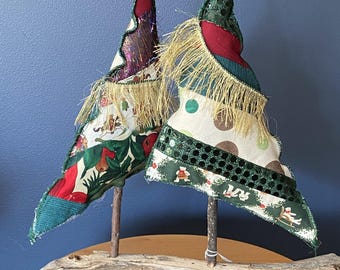 Grillige tafeldecoratie kerstbomen