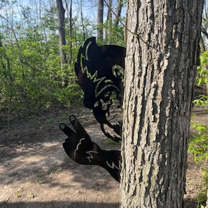 Peek-A-Boo Peace Sign Bigfoot