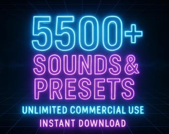 5500+ VST-Presets | Massive Synth Bänke, Drum Samples (Instant Download)