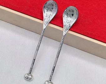 David Andersen Serving Spoon 830 S Silver Ringebu Berry Norway