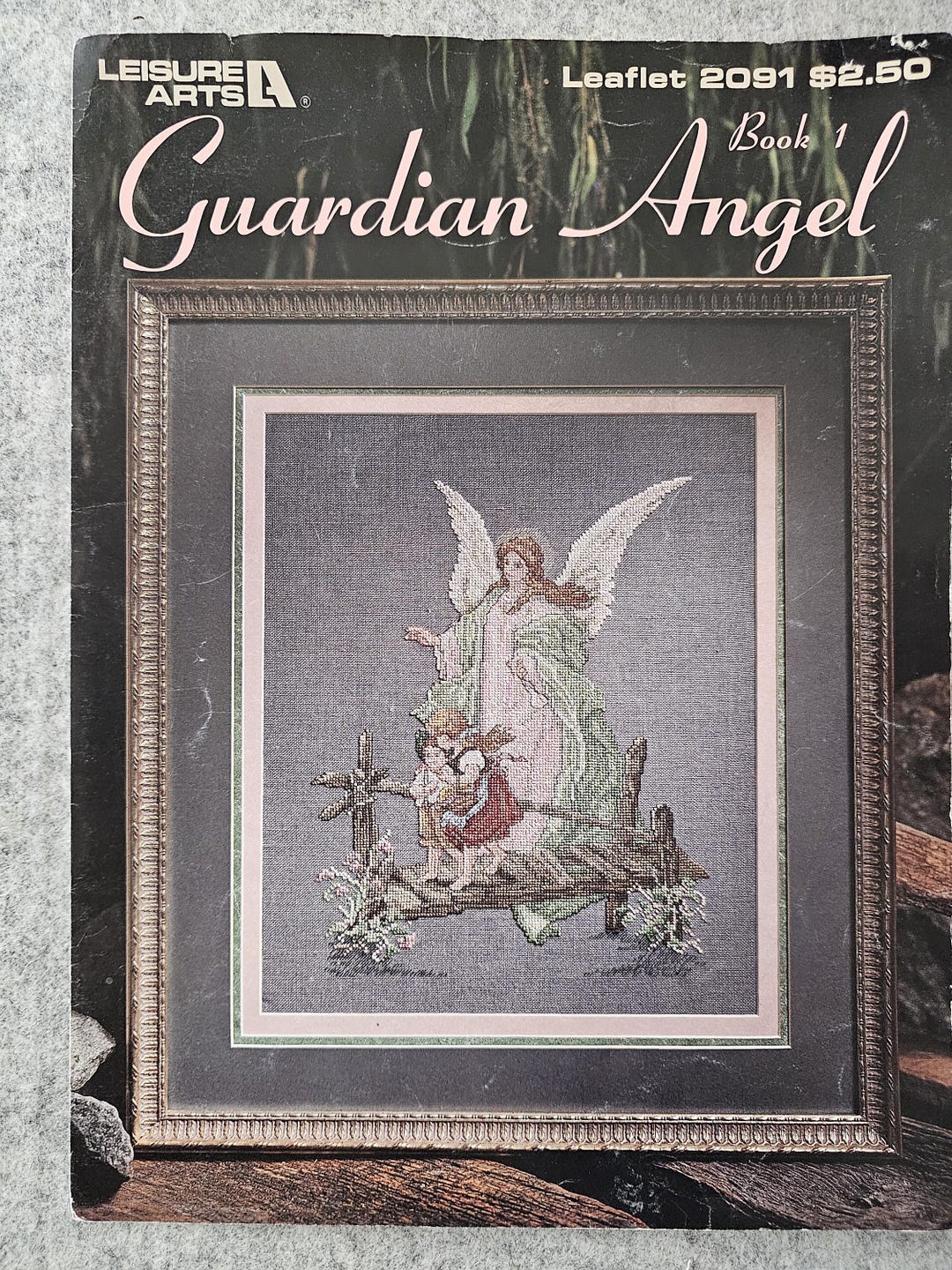 leisure-arts-guardian-angel-cross-stitch-pattern-book-1-from-1991-etsy