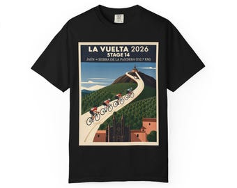 Stage 14 Jaén to Sierra de La Pandera 152.7km Cycling poster Tee