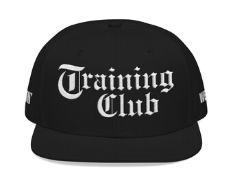 "Bestickter ""Training Club"" Snapback-Hut: Acryl-Wollmischung."