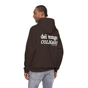 Felpa con cappuccio vintage Del Tongo Colnago Cycling Fan degli anni '80 / Streetwear retrò immagine 9