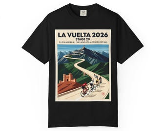 Stage 20 La Calahorra to Collado del Alguacil 187km Cycling Tee Poster