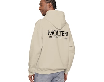 Felpa con cappuccio e logo Molteni Vintage Cycling Fan / Felpa da ciclismo retrò