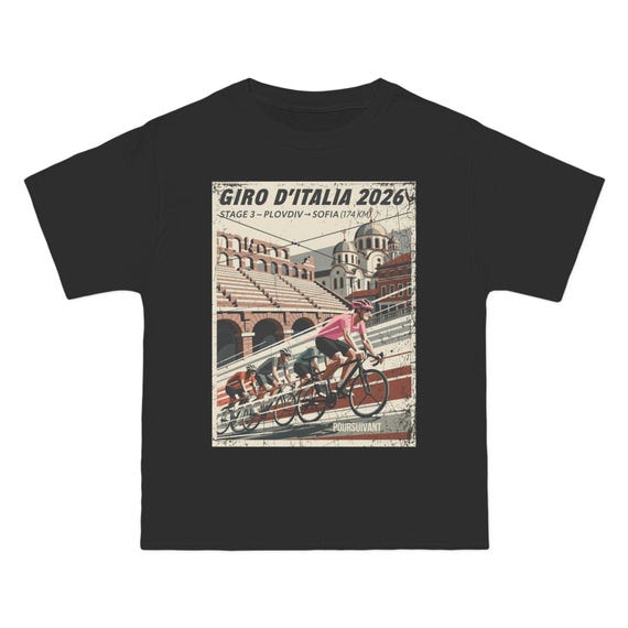 Giro D'italia 2026 Stage 3 Cyclists T-shirt | Plovdiv to Sofia