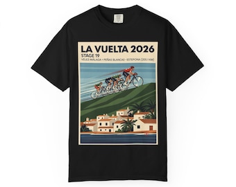 Stage 19 Vélez-Málaga to Peñas Blancas Estepona 205.1km Cycling Tee Poster