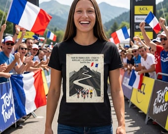 Tour de France 2026 Stage 10 Bastille Day Aurillac > Le Lioran T-Shirt | Bauhaus Mountain Cycling