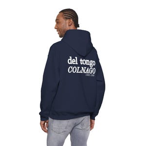 Felpa con cappuccio vintage Del Tongo Colnago Cycling Fan degli anni '80 / Streetwear retrò immagine 1