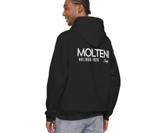 Felpa con cappuccio e logo Molteni Vintage Cycling Fan / Felpa da ciclismo retrò