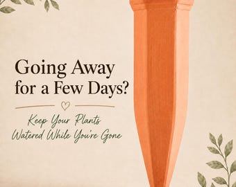Terracotta Plant Watering Spikes, Use With Your Own Bottle, Bottle Not Included, Self Watering, Plant Spikes for Indoor Plants