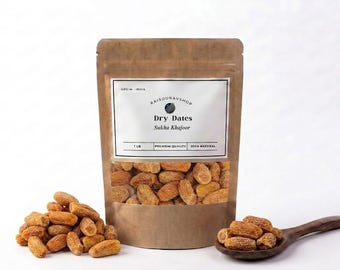 Datteri secchi indiani / Sukha Khajoor gialli / Frutta secca intera naturale
