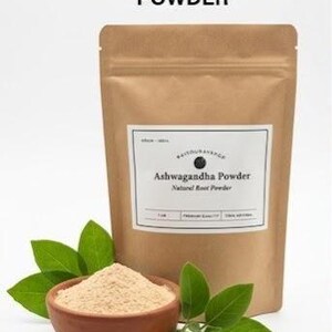Ashwagandha Root Powder | Withania Somnifera | Fresh Herbal Blend image 3