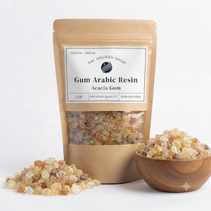 Pure Gum Arabic Resin | Natural Edible Acacia Tree Gum Pieces