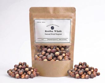 Reetha entière | Noix de lavage séchées | Approvisionnement naturel à base de plantes pour le bricolage