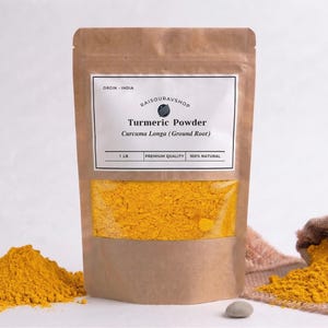 Organic Turmeric Root Powder | 100% Pure Curcuma Longa | Natural Golden Spice for Cooking & Wellness